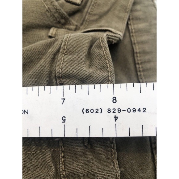 Just Black Women Stretch Cigarette Jeans 29‎ Olive Green Long Length Tall - Picture 8 of 10